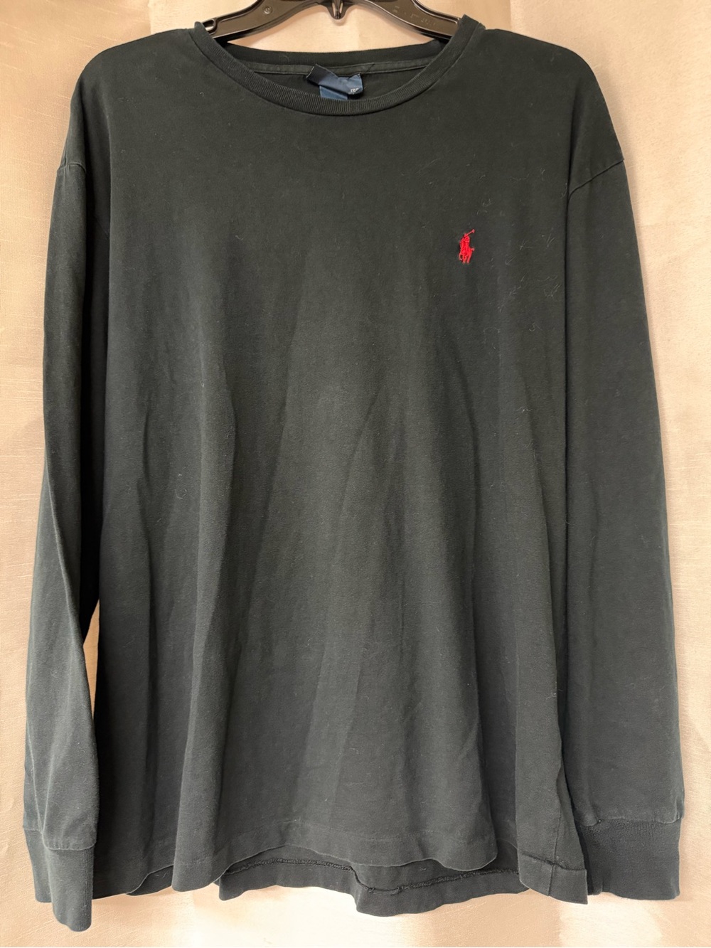 Polo by Ralph Lauren Black Crewneck with Red Pony
